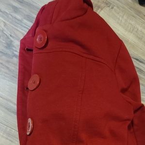 Red Hooded Jacket/sweater